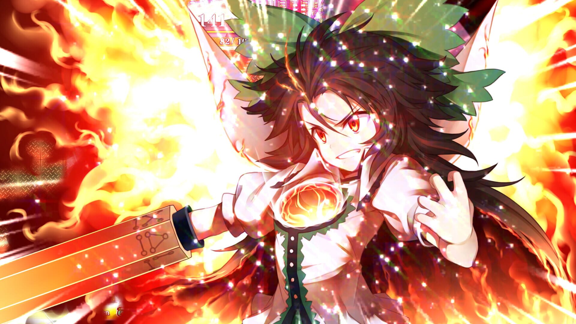 Screenshot for Touhou Genso Wanderer Reloaded: Utsuho Reiuji