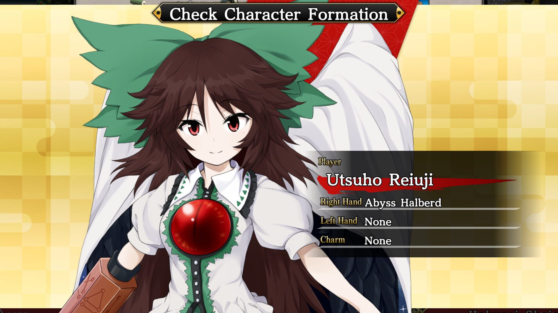 Screenshot for Touhou Genso Wanderer Reloaded: Utsuho Reiuji