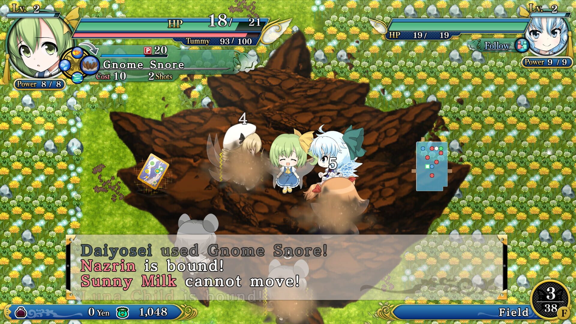 Screenshot for Touhou Genso Wanderer Reloaded: Daiyosei