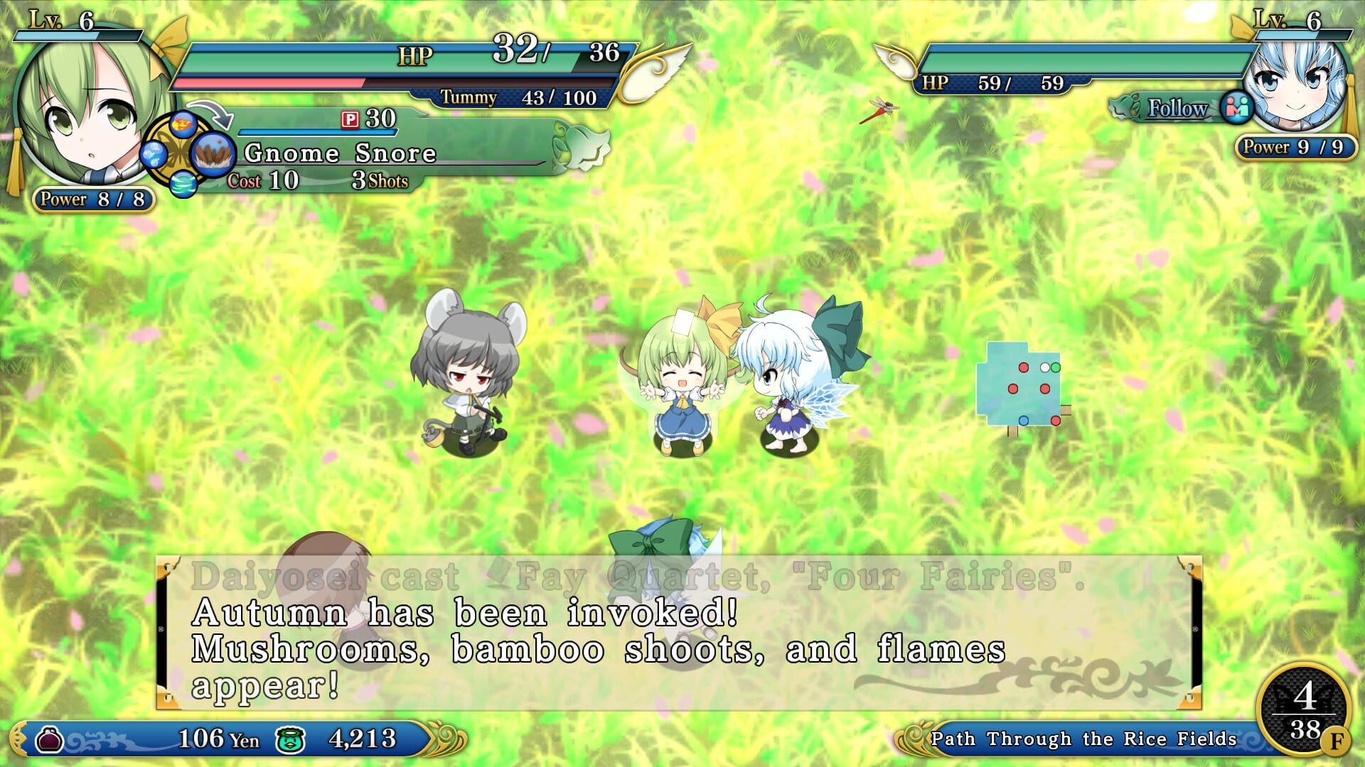 Screenshot for Touhou Genso Wanderer Reloaded: Daiyosei