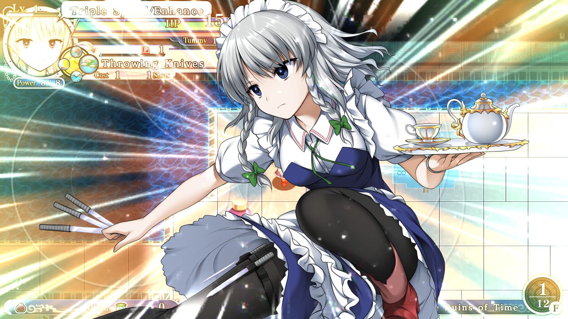 Screenshot for Touhou Genso Wanderer Reloaded: Sakuya Izayoi