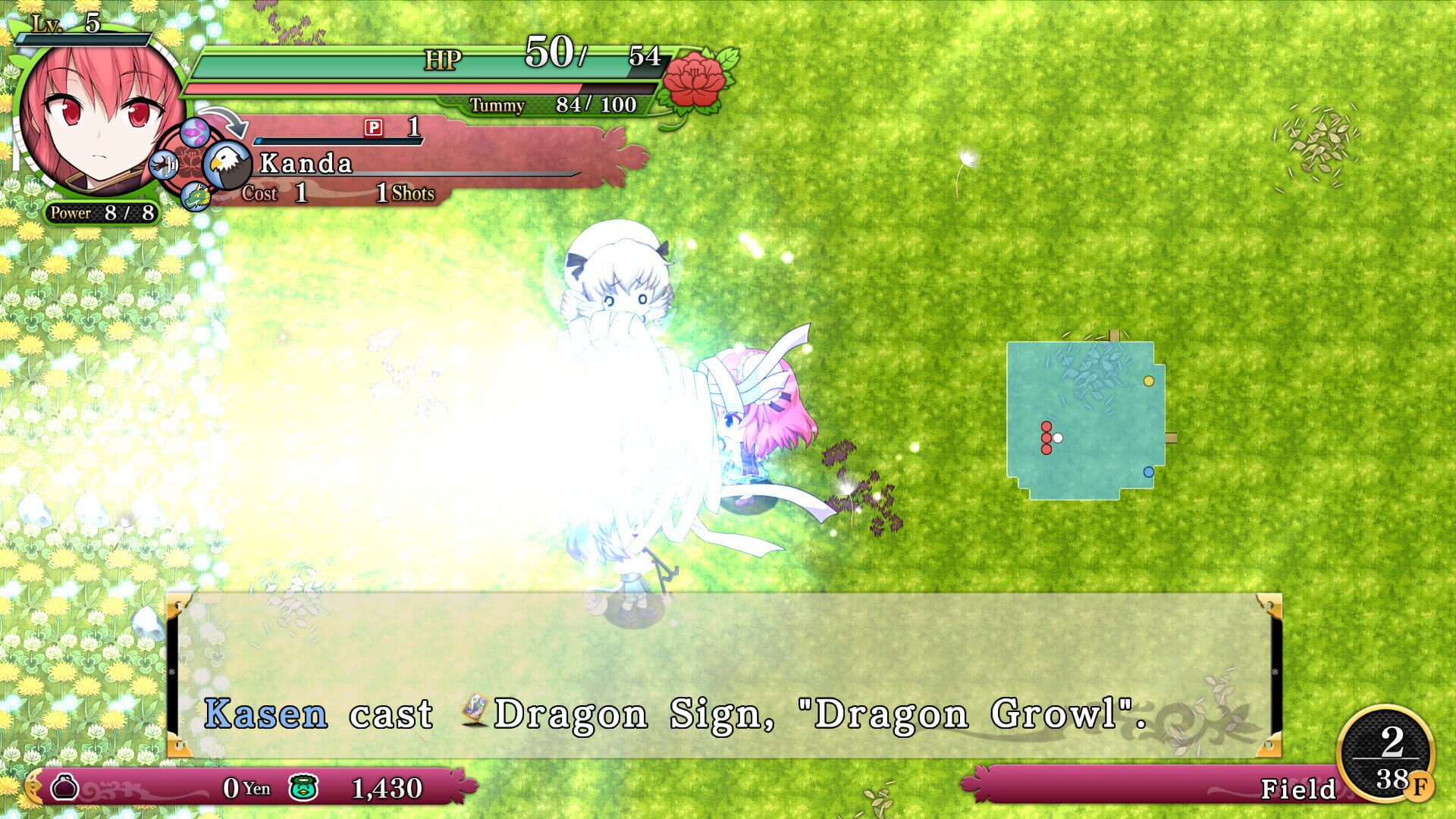 Screenshot for Touhou Genso Wanderer Reloaded: Kasen Ibaraki