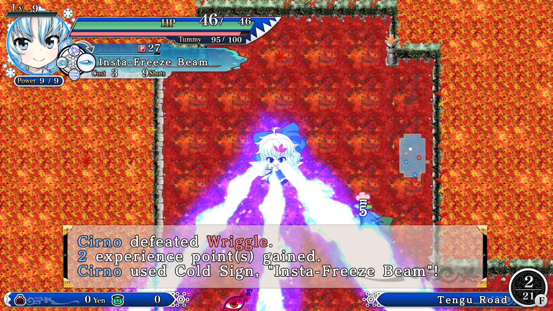 Screenshot for Touhou Genso Wanderer Reloaded: Cirno