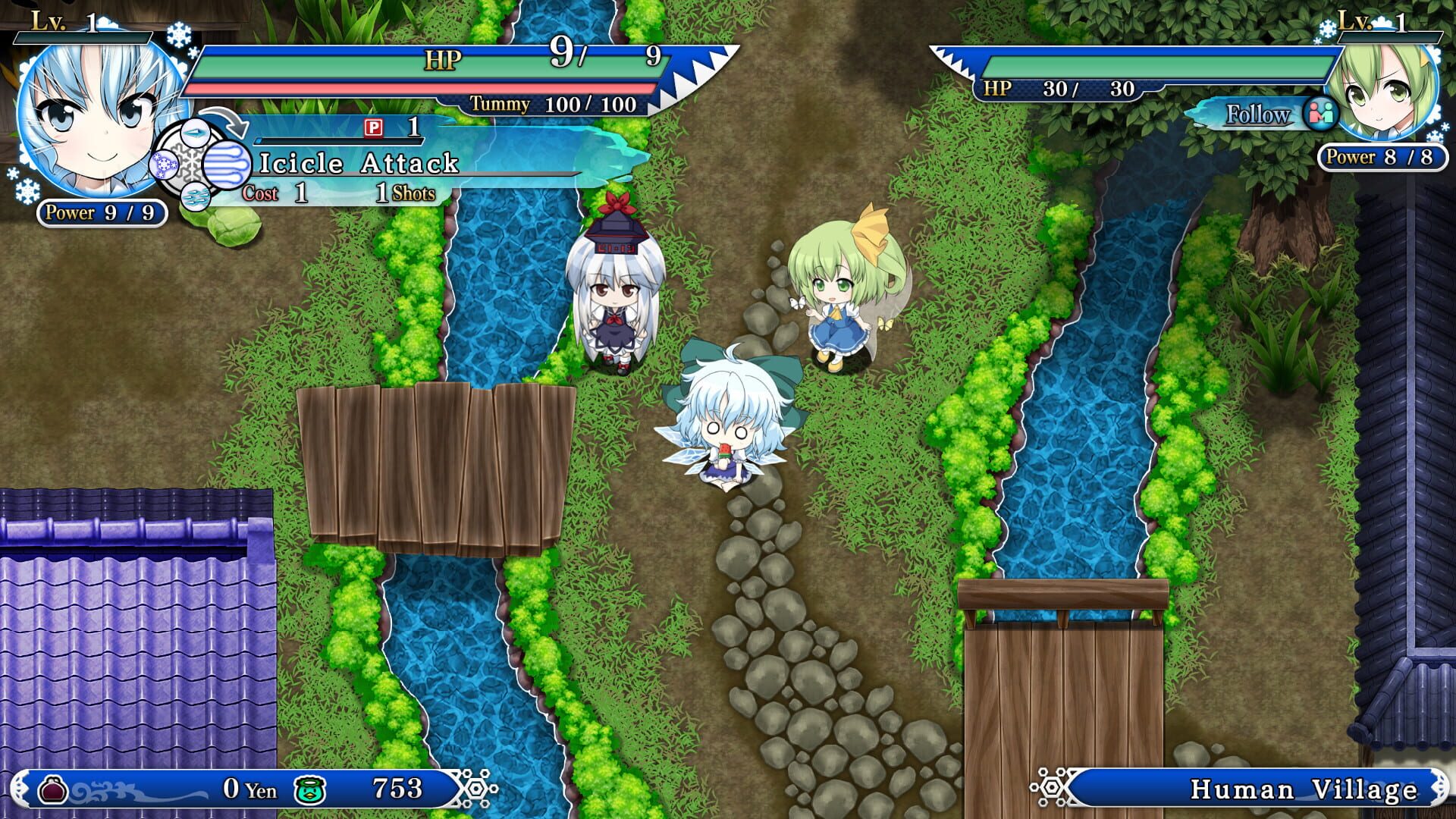 Screenshot for Touhou Genso Wanderer Reloaded: Cirno