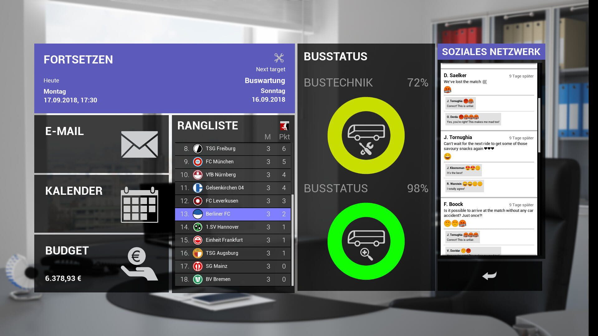 Screenshot for Fernbus Simulator: Football Team Bus