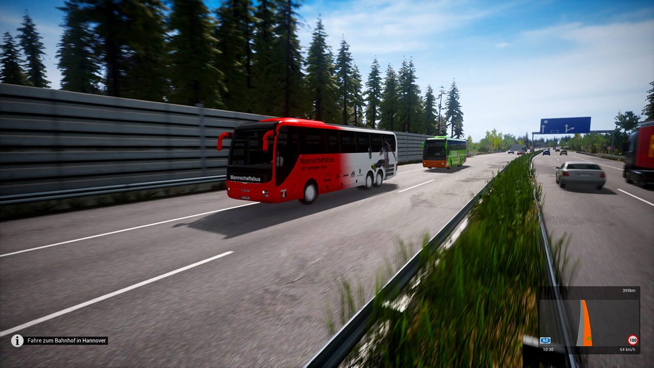 Screenshot for Fernbus Simulator: Football Team Bus