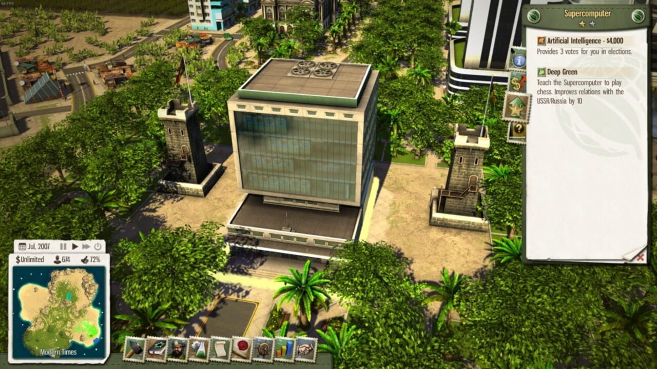 Screenshot for Tropico 5: The Supercomputer