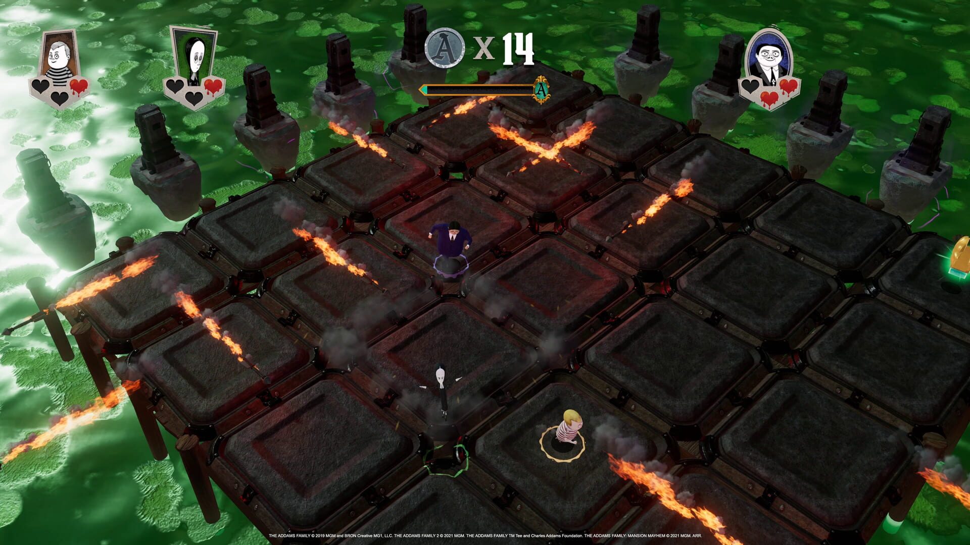 Screenshot for The Addams Family: Mansion Mayhem