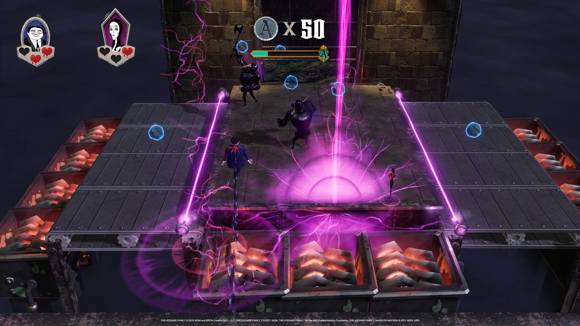 Screenshot for The Addams Family: Mansion Mayhem