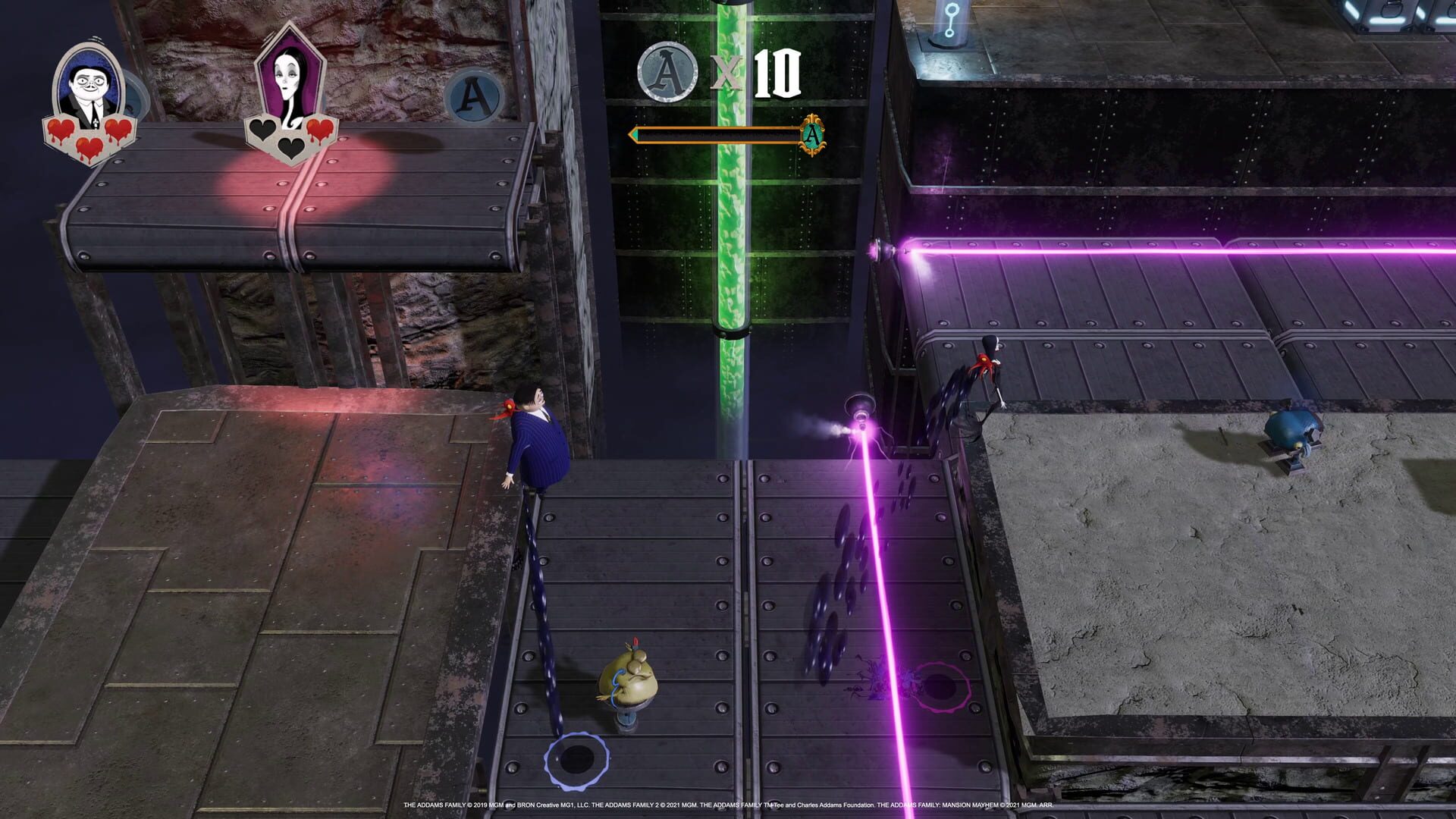 Screenshot for The Addams Family: Mansion Mayhem