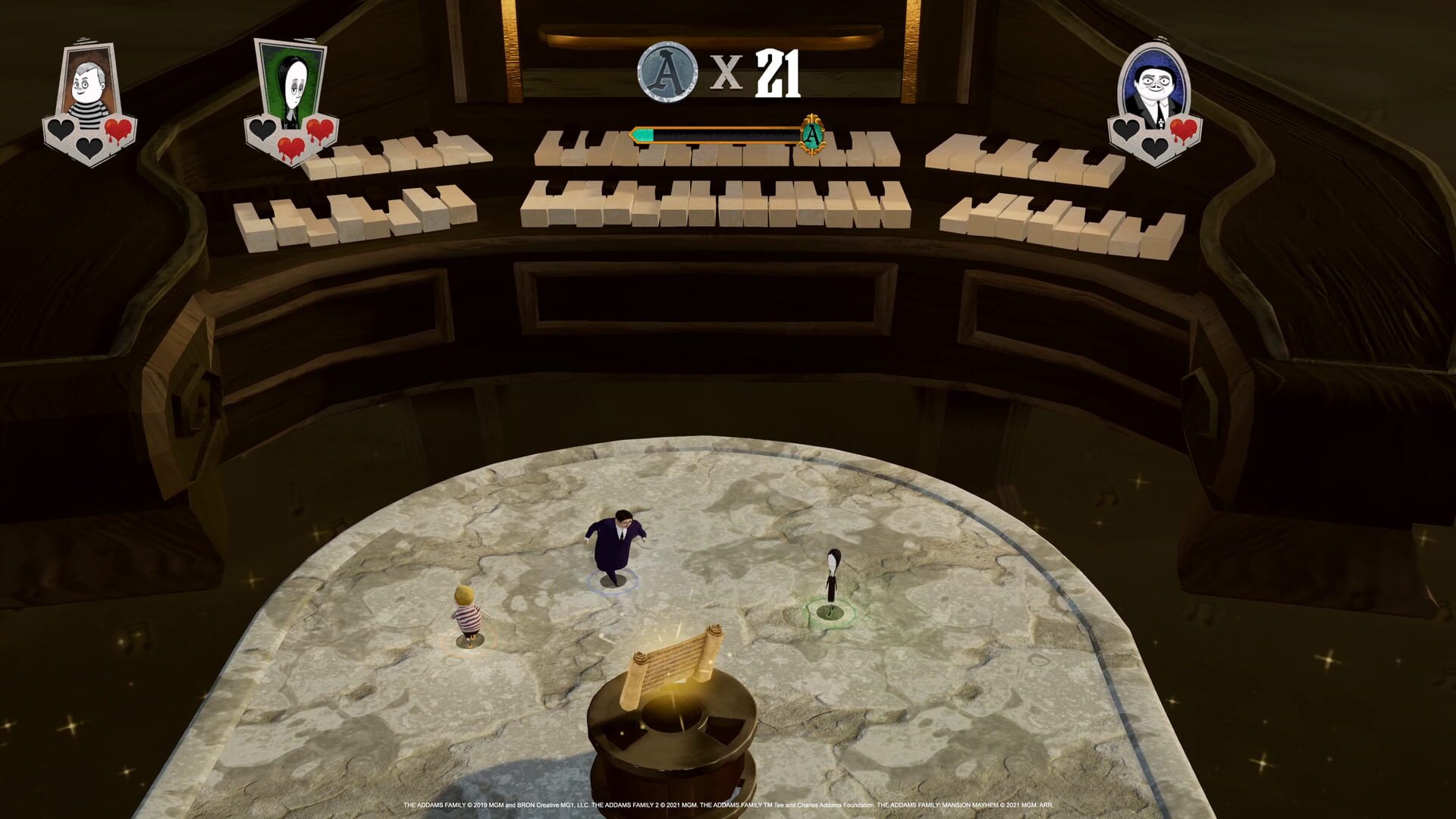 Screenshot for The Addams Family: Mansion Mayhem
