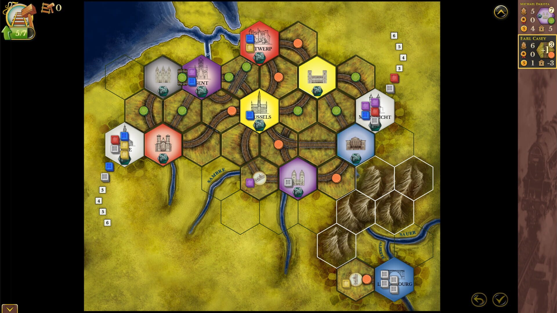 Screenshot for Steam: Rails to Riches - Belgium & Luxembourg Map