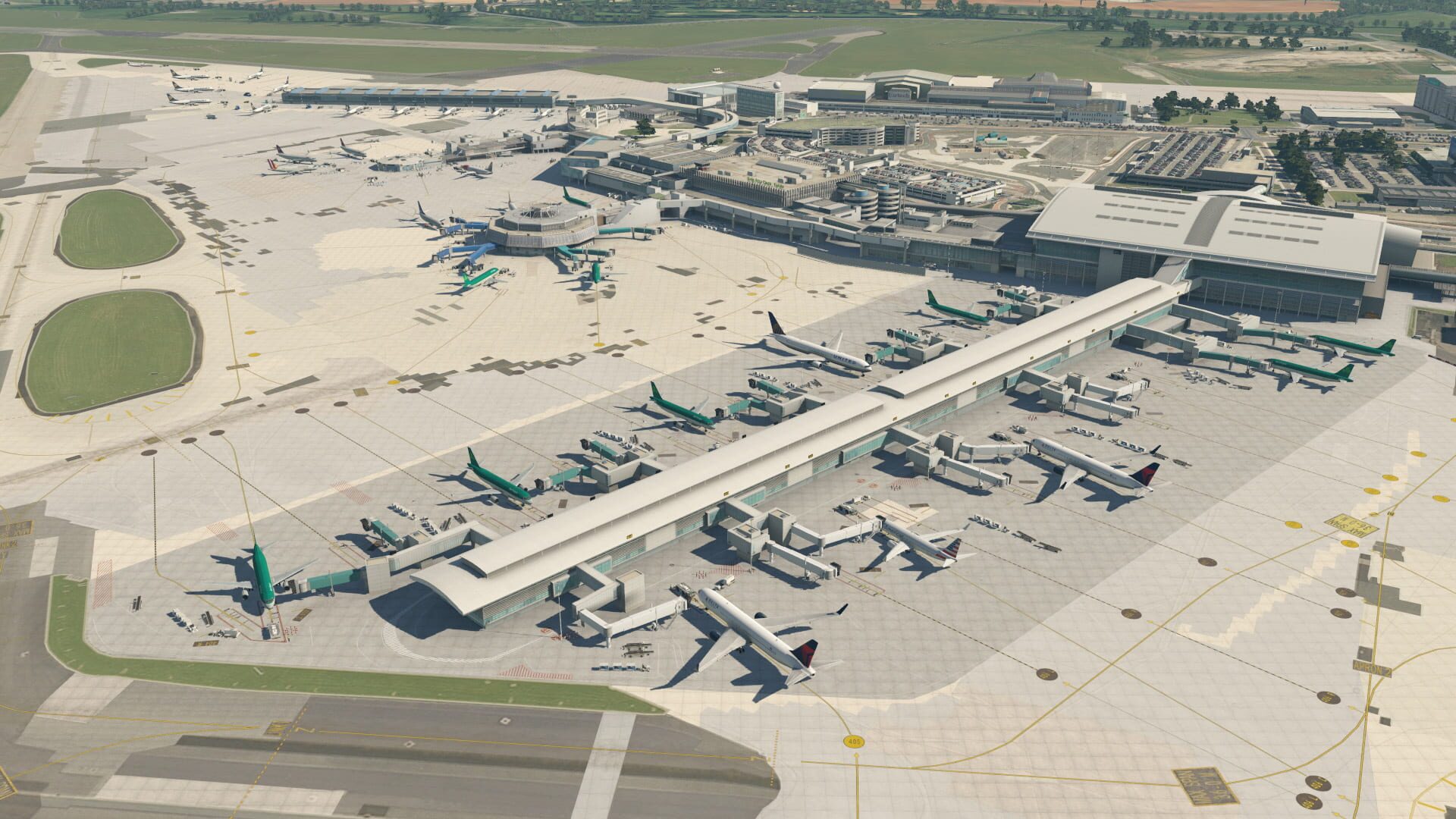 Screenshot for X-Plane 11: Aerosoft - Airport Dublin V2.0