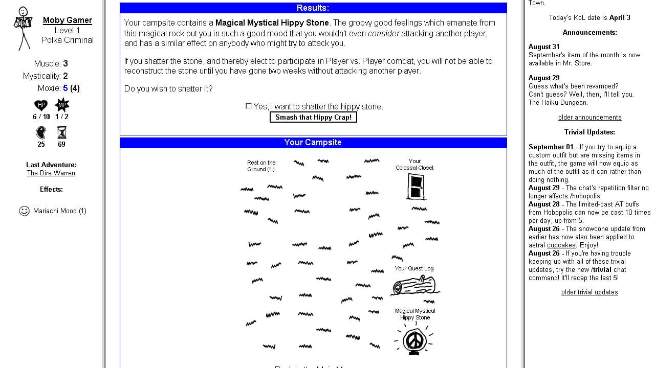 Screenshot for The Kingdom of Loathing