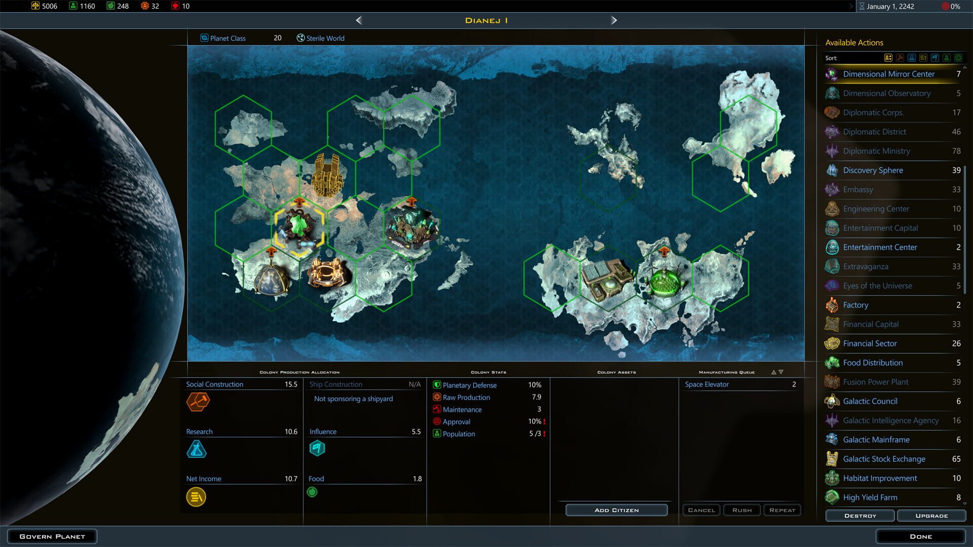 Screenshot for Galactic Civilizations III: Worlds in Crisis DLC