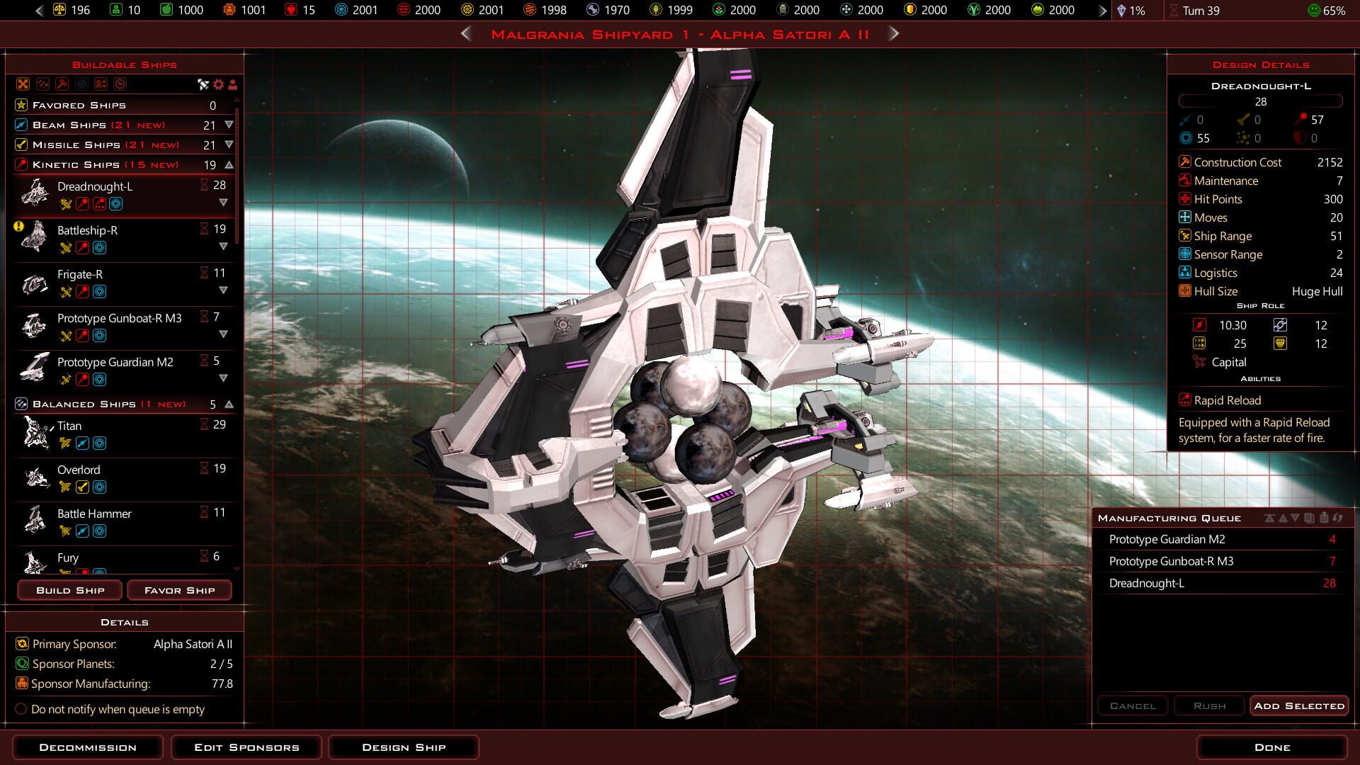 Screenshot for Galactic Civilizations III: Villains of Star Control - Origins