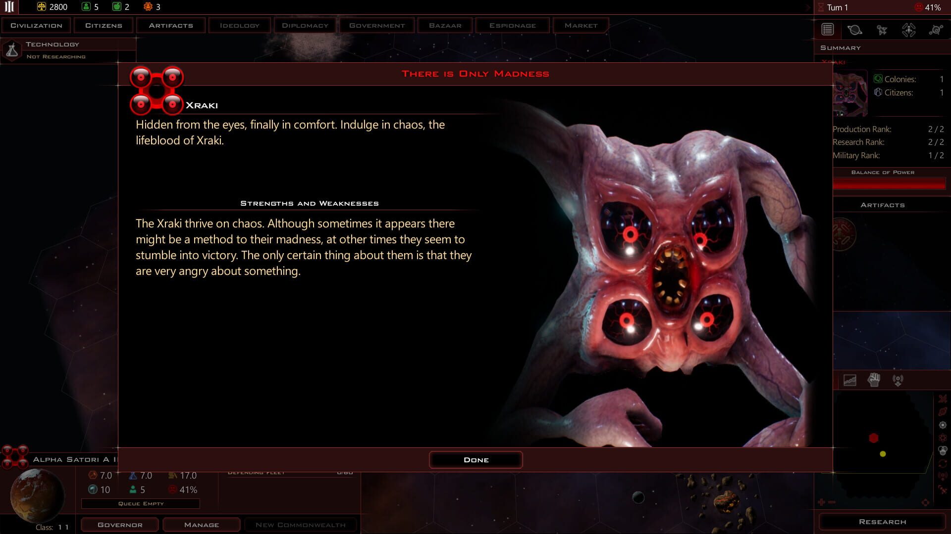 Screenshot for Galactic Civilizations III: Villains of Star Control - Origins