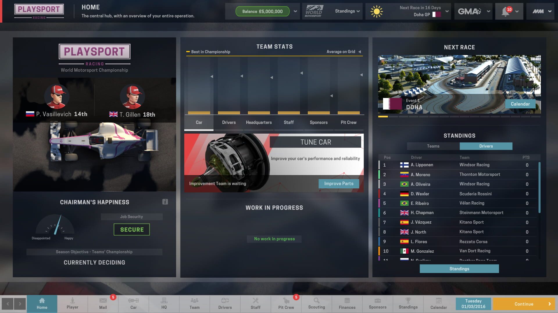 Screenshot for Motorsport Manager: Create Your Own Team