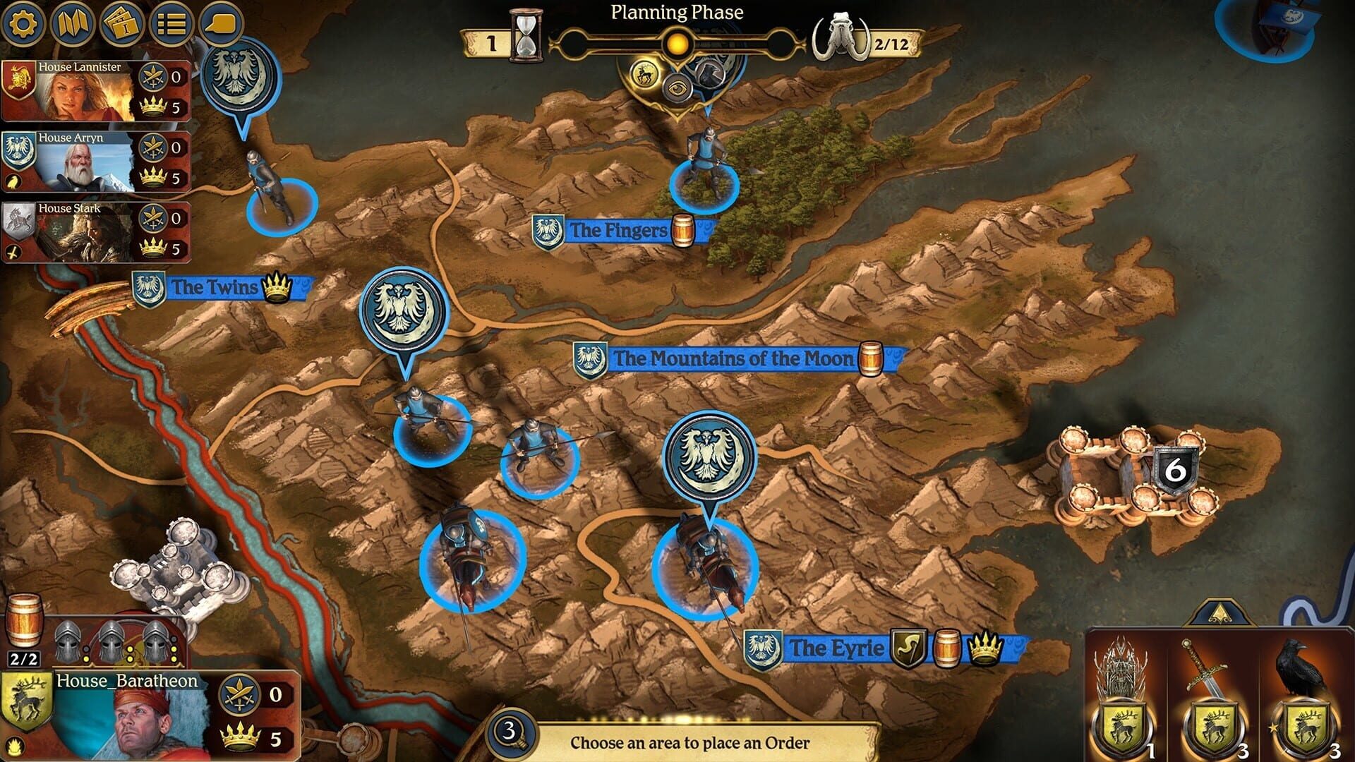 Screenshot for A Game of Thrones: The Board Game - Digital Edition: A Feast for Crows