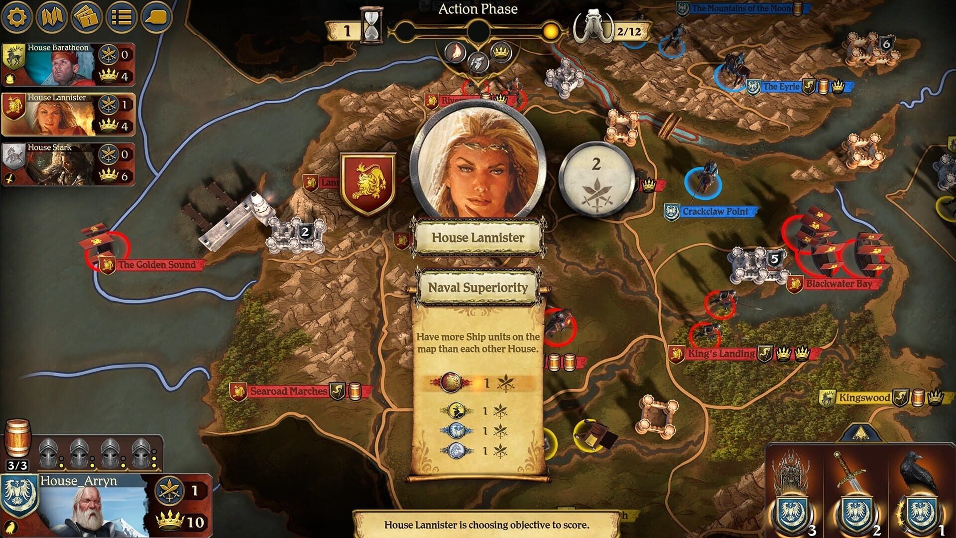 Screenshot for A Game of Thrones: The Board Game - Digital Edition: A Feast for Crows