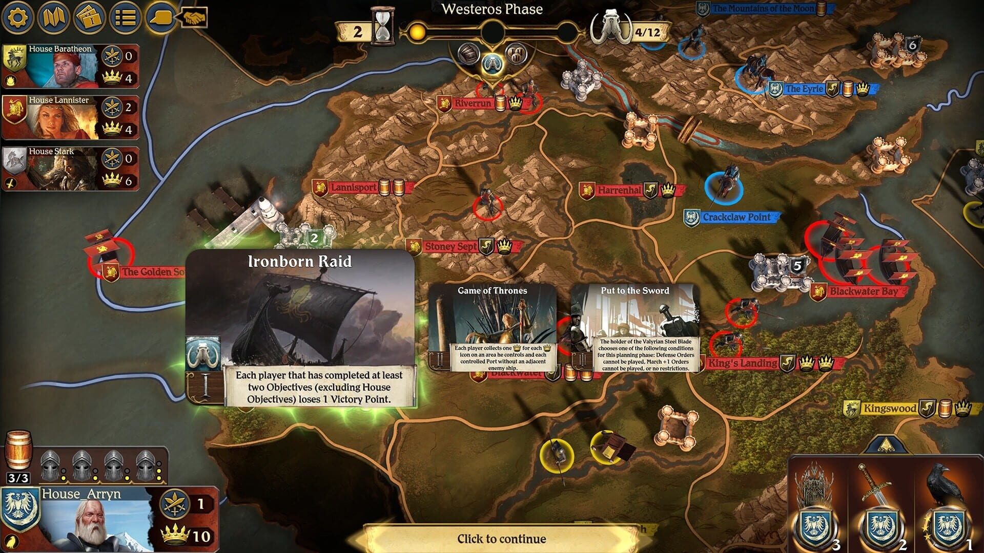Screenshot for A Game of Thrones: The Board Game - Digital Edition: A Feast for Crows