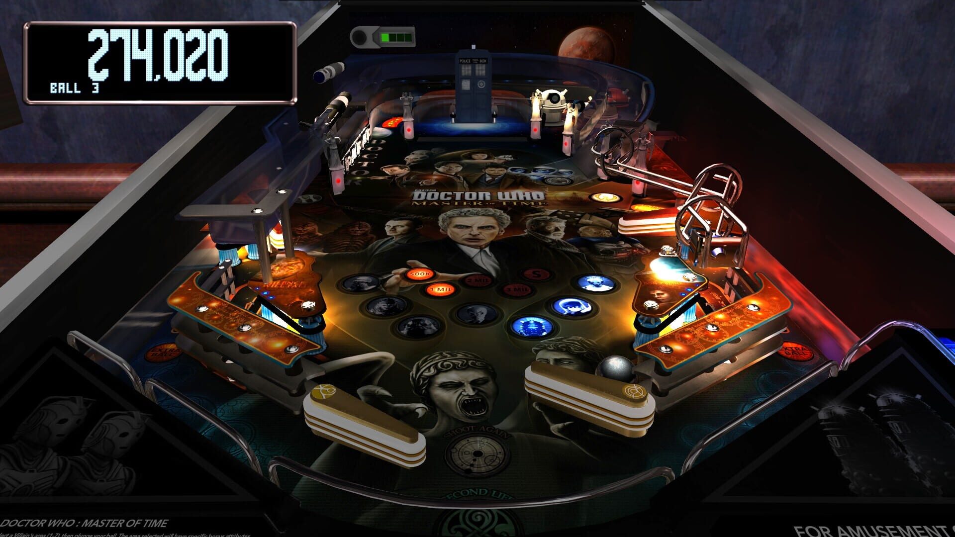 Screenshot for Pinball Arcade: Doctor Who - Master of Time