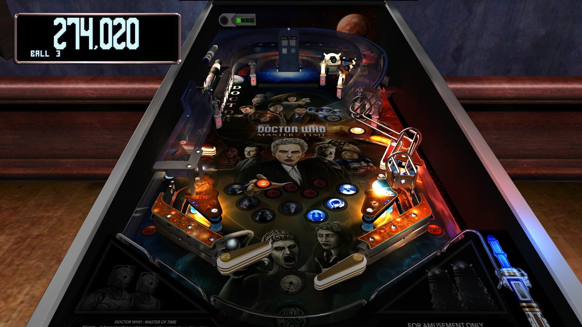 Screenshot for Pinball Arcade: Doctor Who - Master of Time