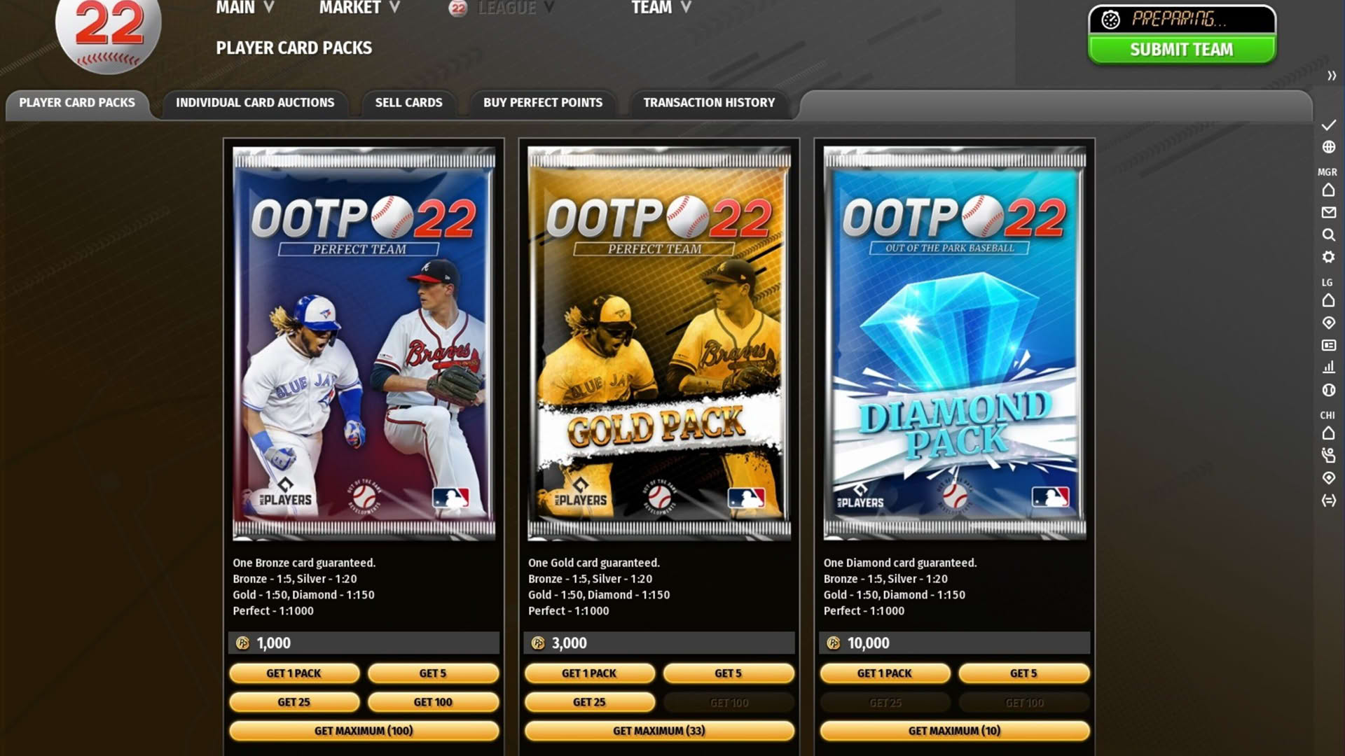 Screenshot for Out of the Park Baseball 22