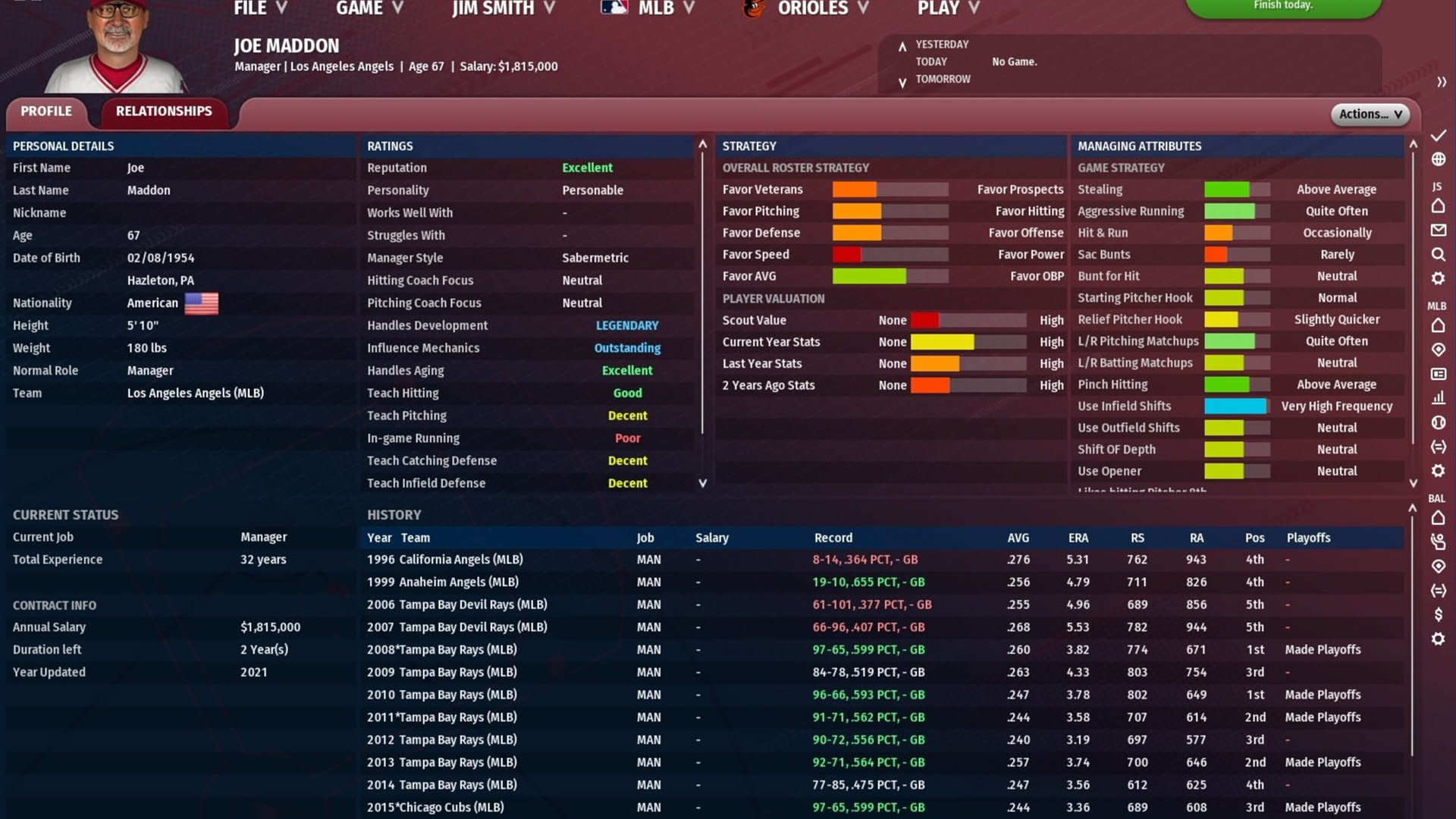 Screenshot for Out of the Park Baseball 22