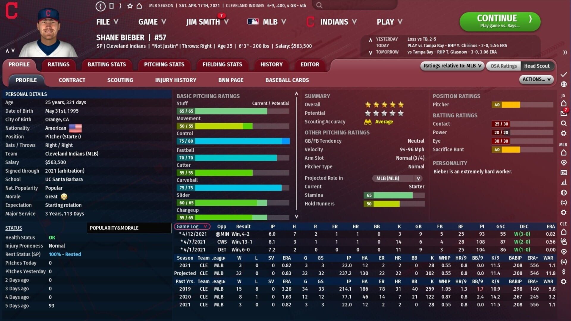 Screenshot for Out of the Park Baseball 22