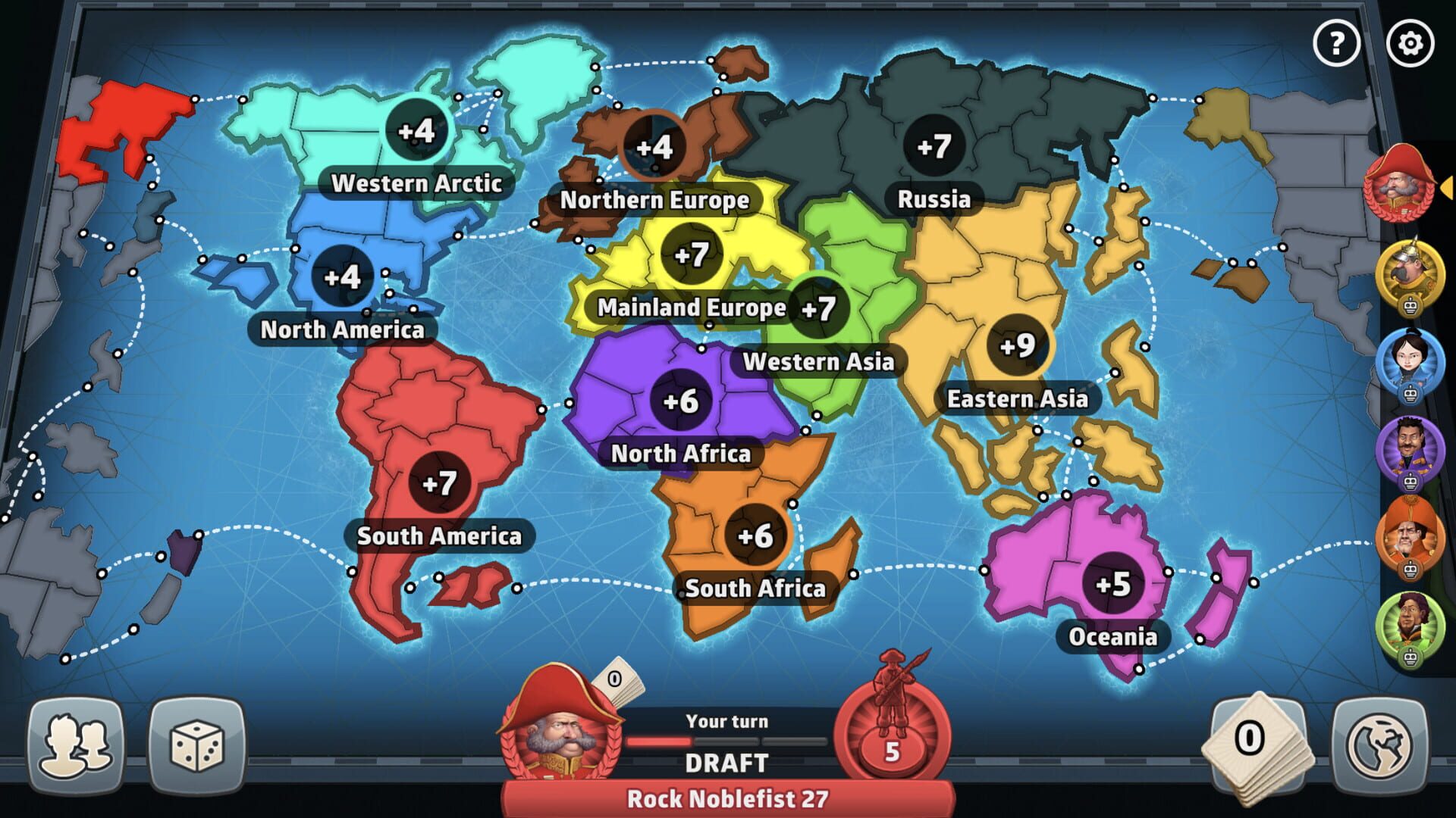 Screenshot for Risk: Global Domination - New World Views Map Pack