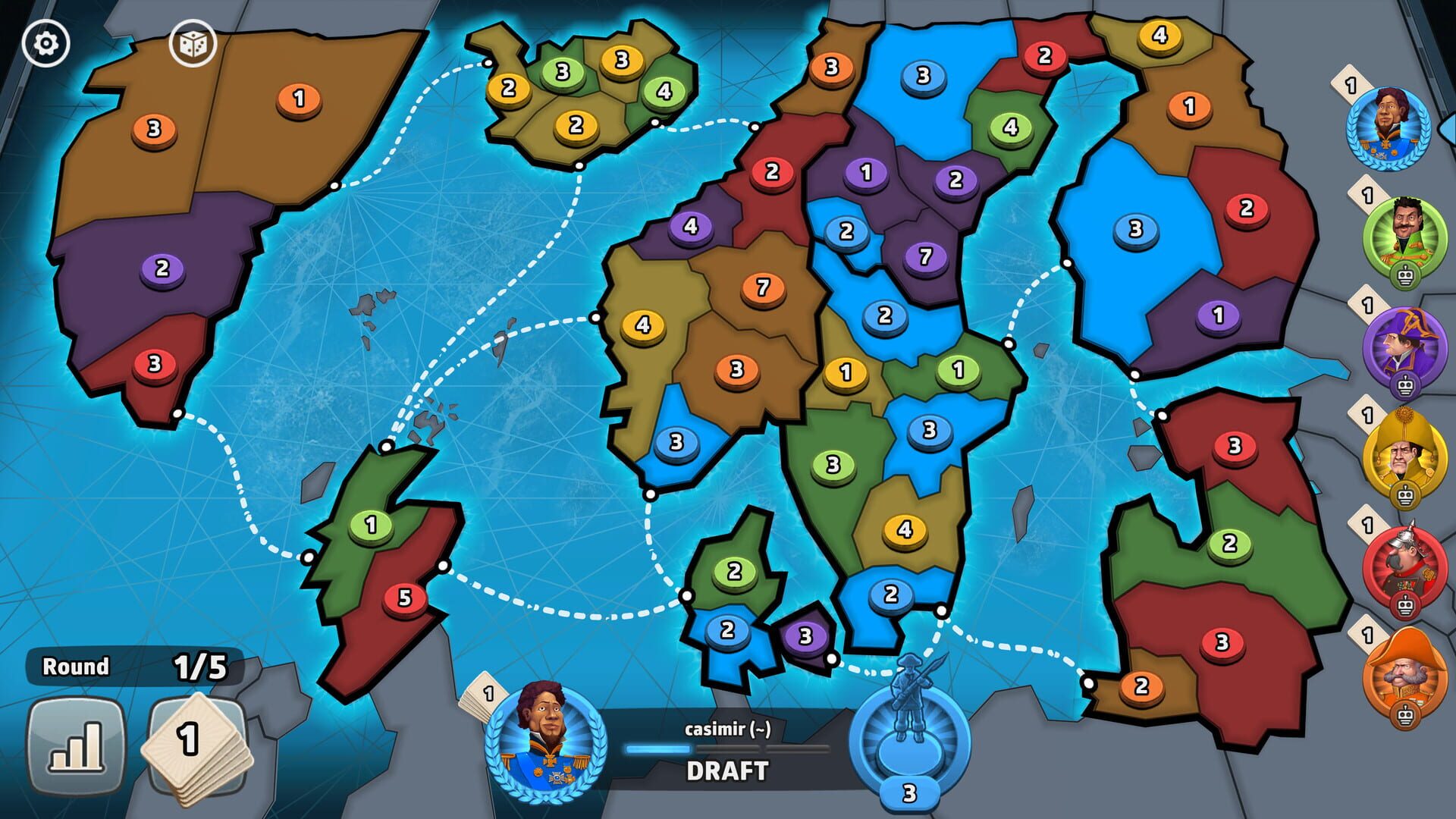 Screenshot for Risk: Global Domination - Countries & Continents 2 Map Pack