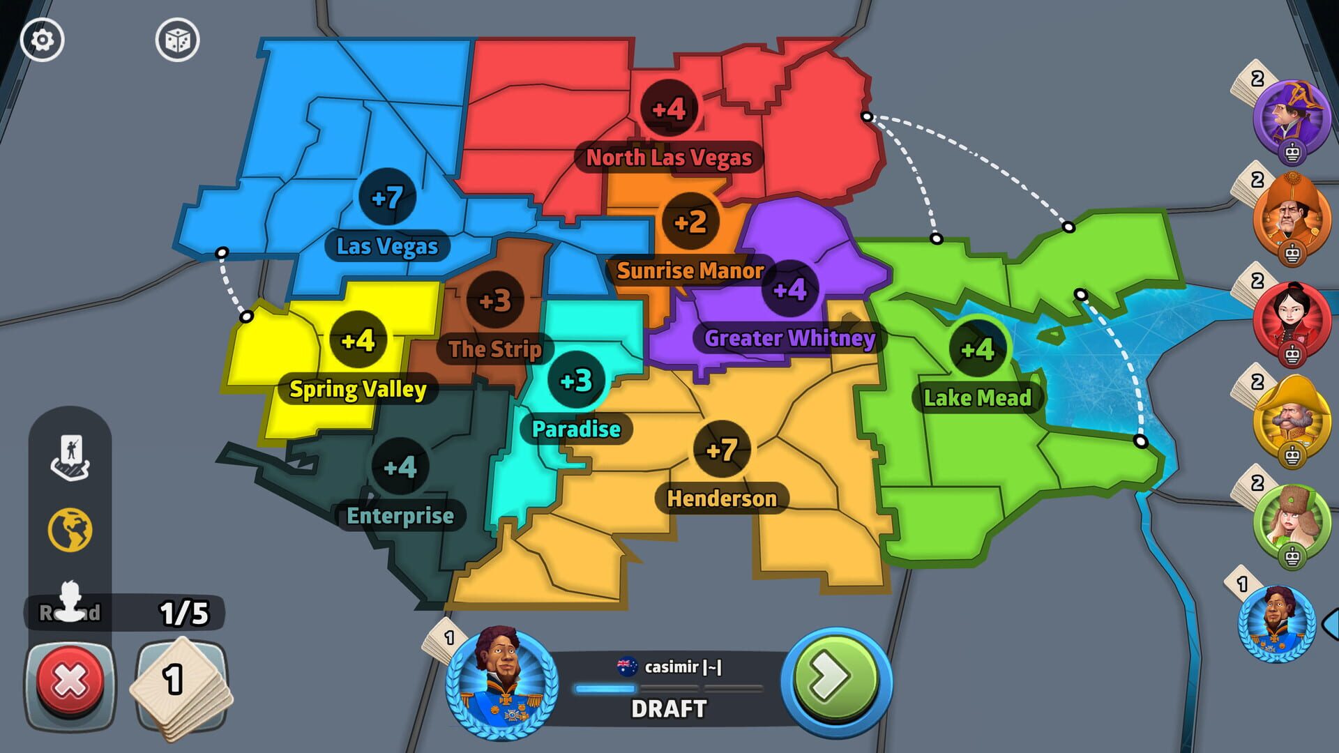 Screenshot for Risk: Global Domination - US City Map Pack
