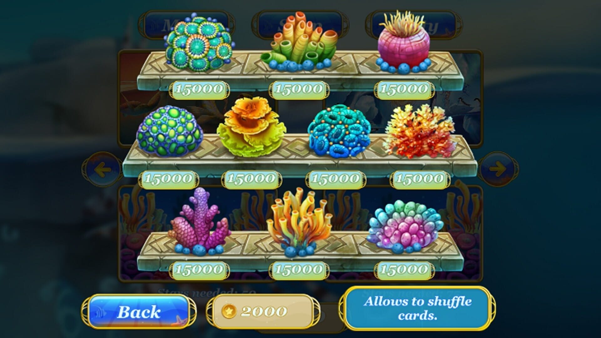 Screenshot for Maidens of the Ocean Solitaire
