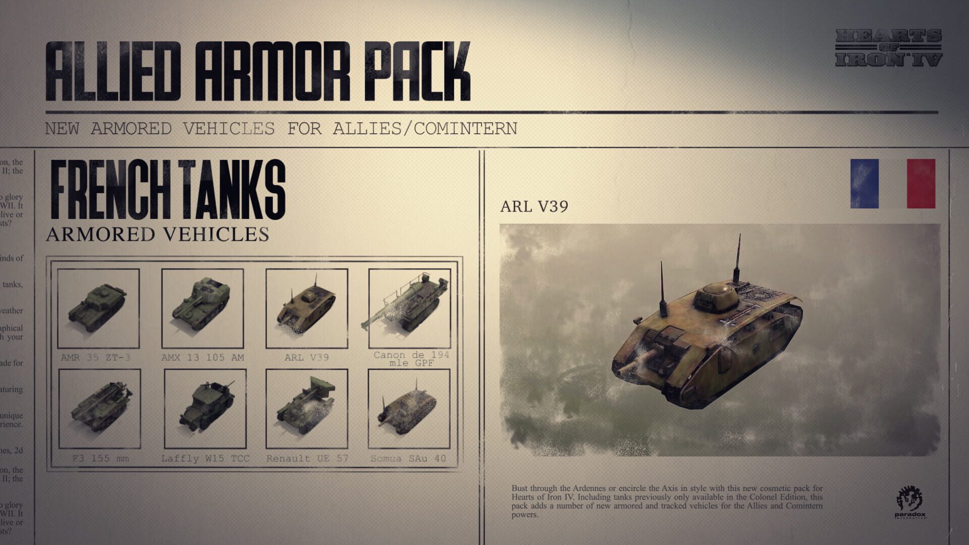 Screenshot for Hearts of Iron IV: Allied Armor Pack