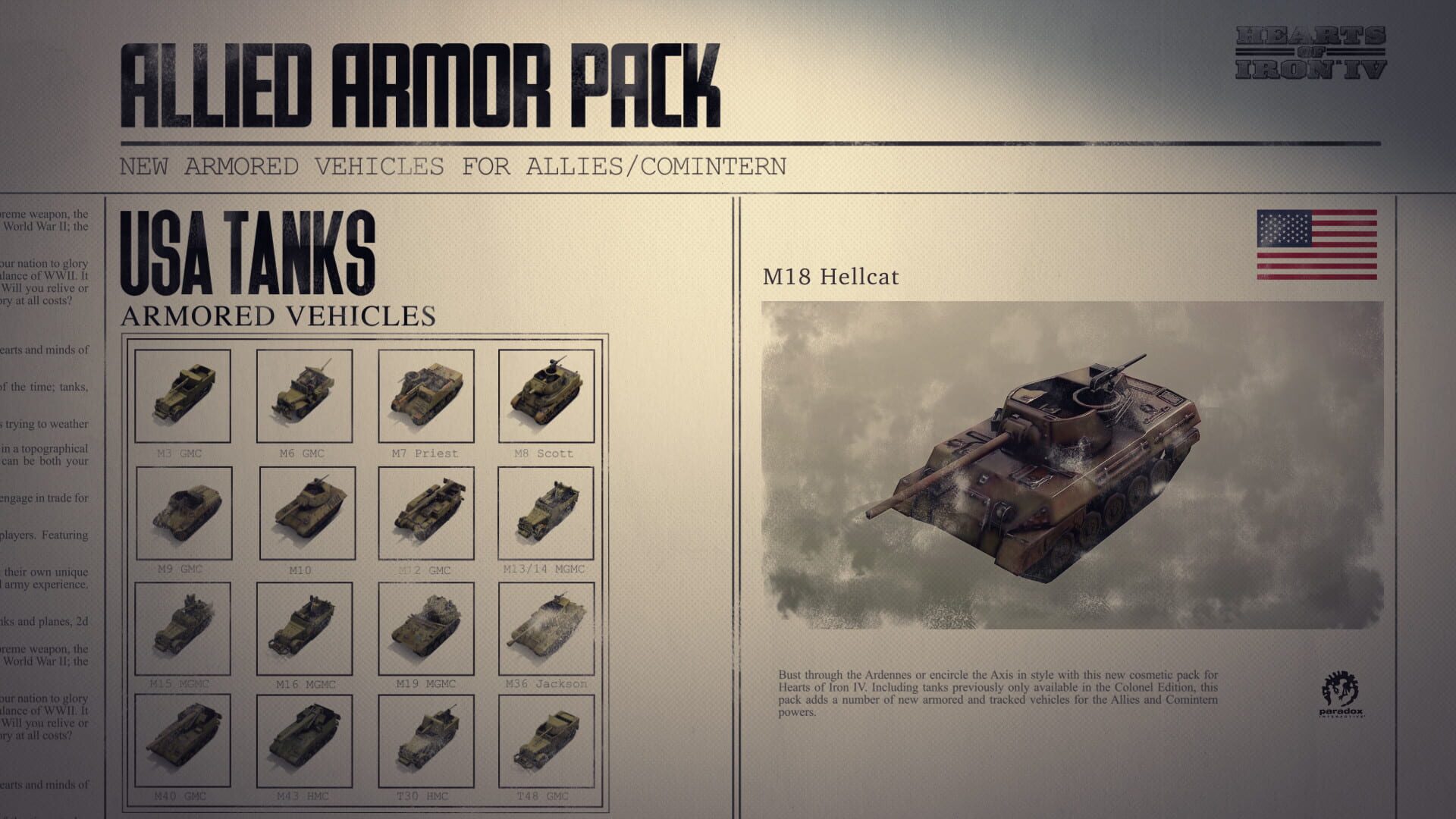 Screenshot for Hearts of Iron IV: Allied Armor Pack