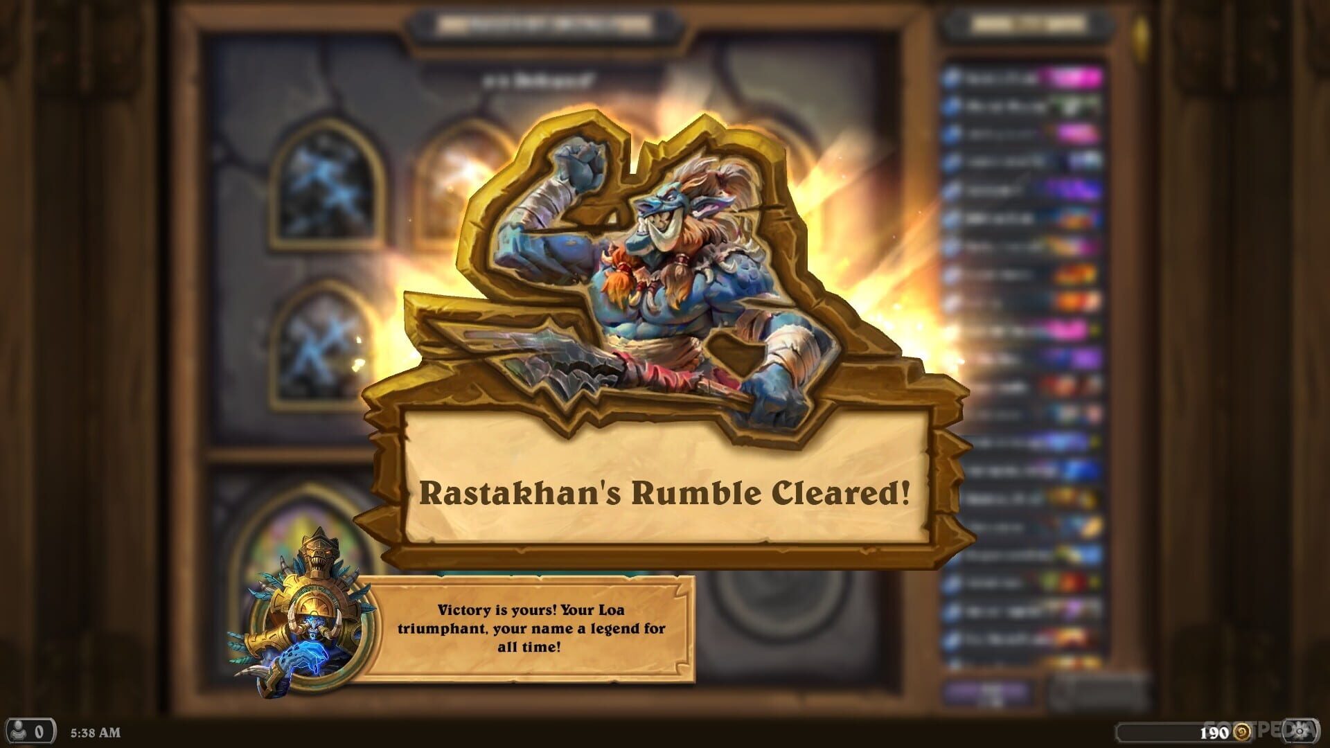 Screenshot for Hearthstone: Rastakhan's Rumble