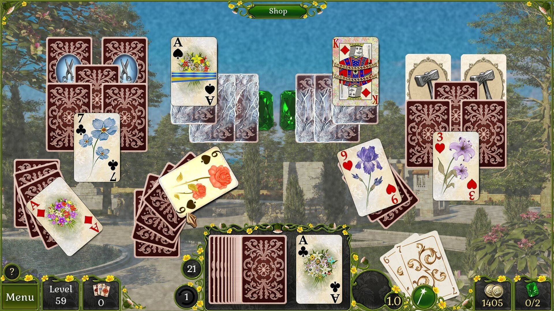 Screenshot for Jewel Match Solitaire: Summertime