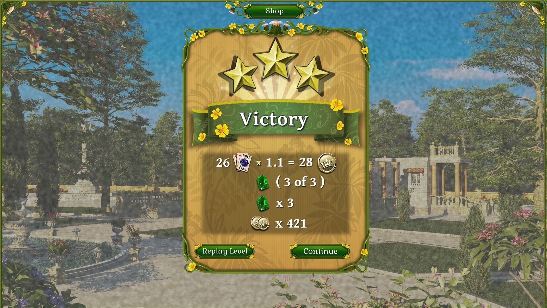 Screenshot for Jewel Match Solitaire: Summertime