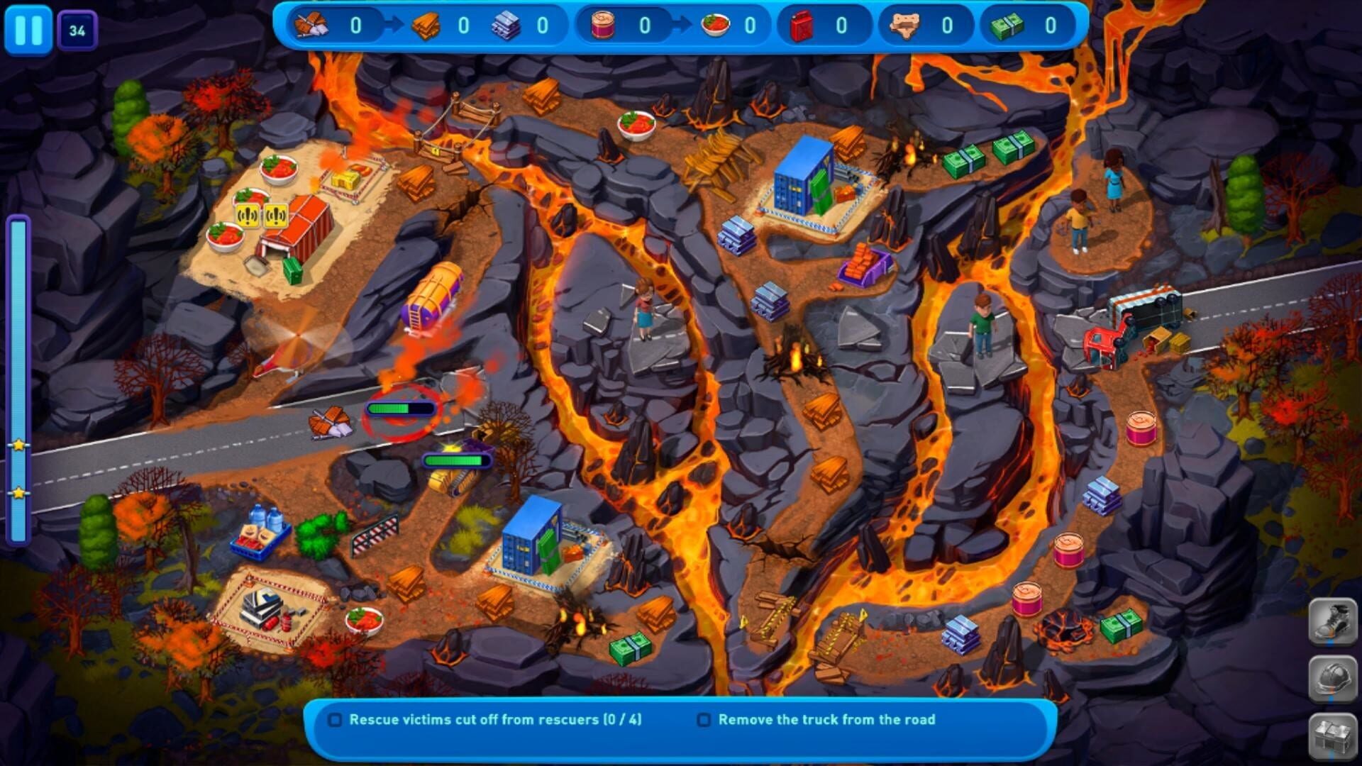 Screenshot for Emergency Crew: Volcano Eruption