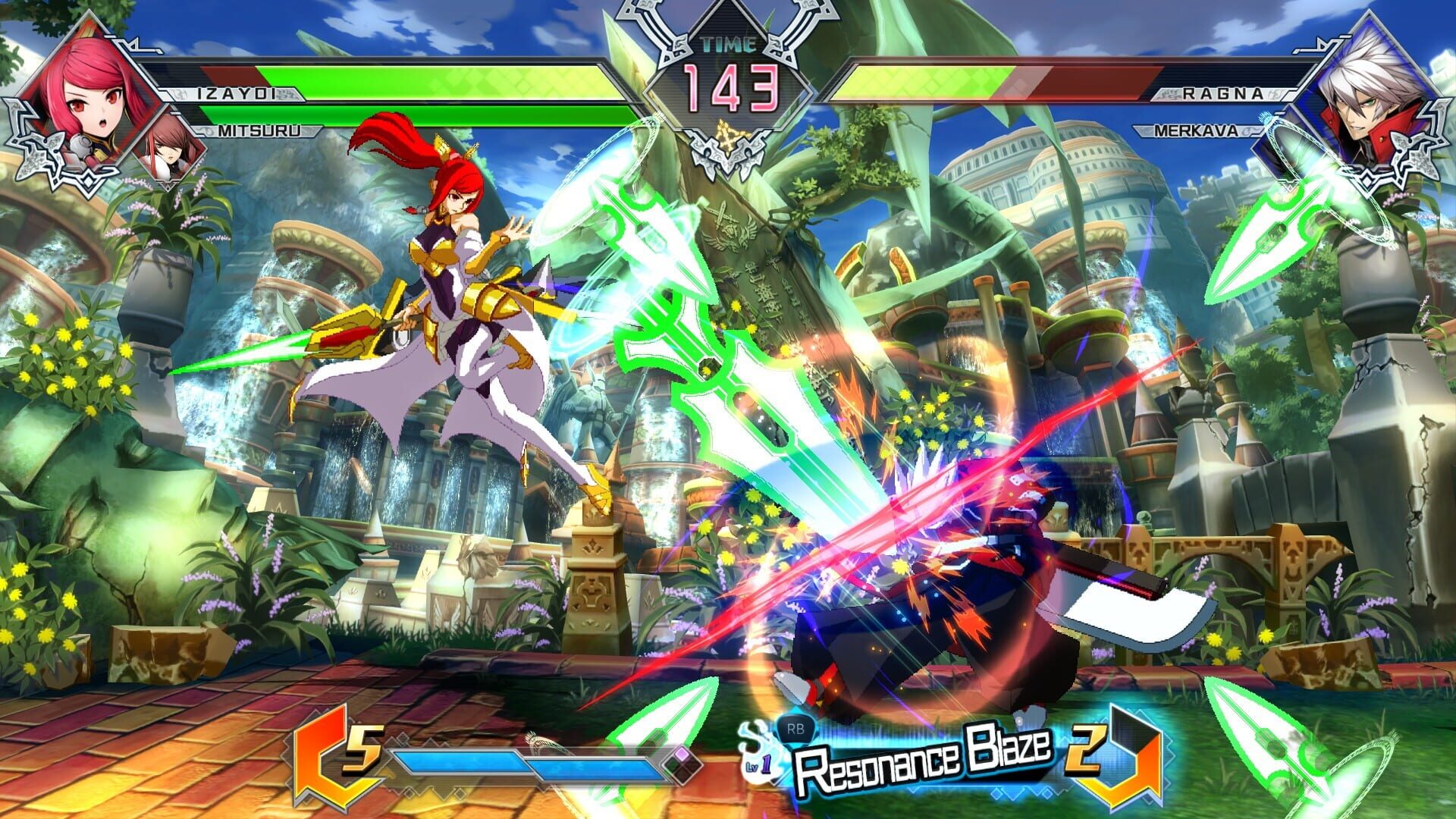Screenshot for BlazBlue: Cross Tag Battle - Character Pack Vol. 4: Izayoi/Mitsuru/Merkava