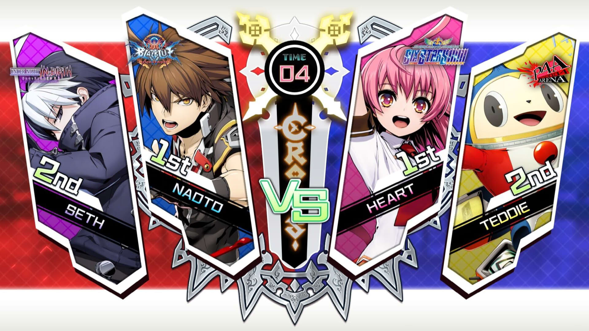 Screenshot for BlazBlue: Cross Tag Battle - Character Pack Vol. 7: Heart/NaotoKurogane/Teddie/Seth