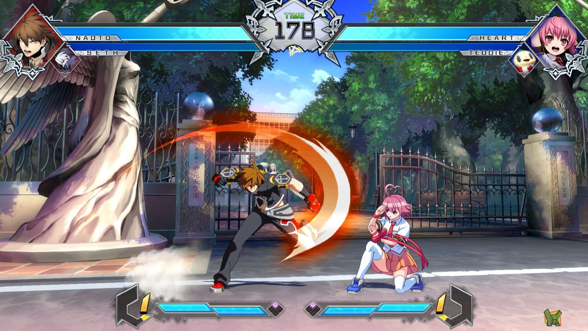 Screenshot for BlazBlue: Cross Tag Battle - Character Pack Vol. 7: Heart/NaotoKurogane/Teddie/Seth