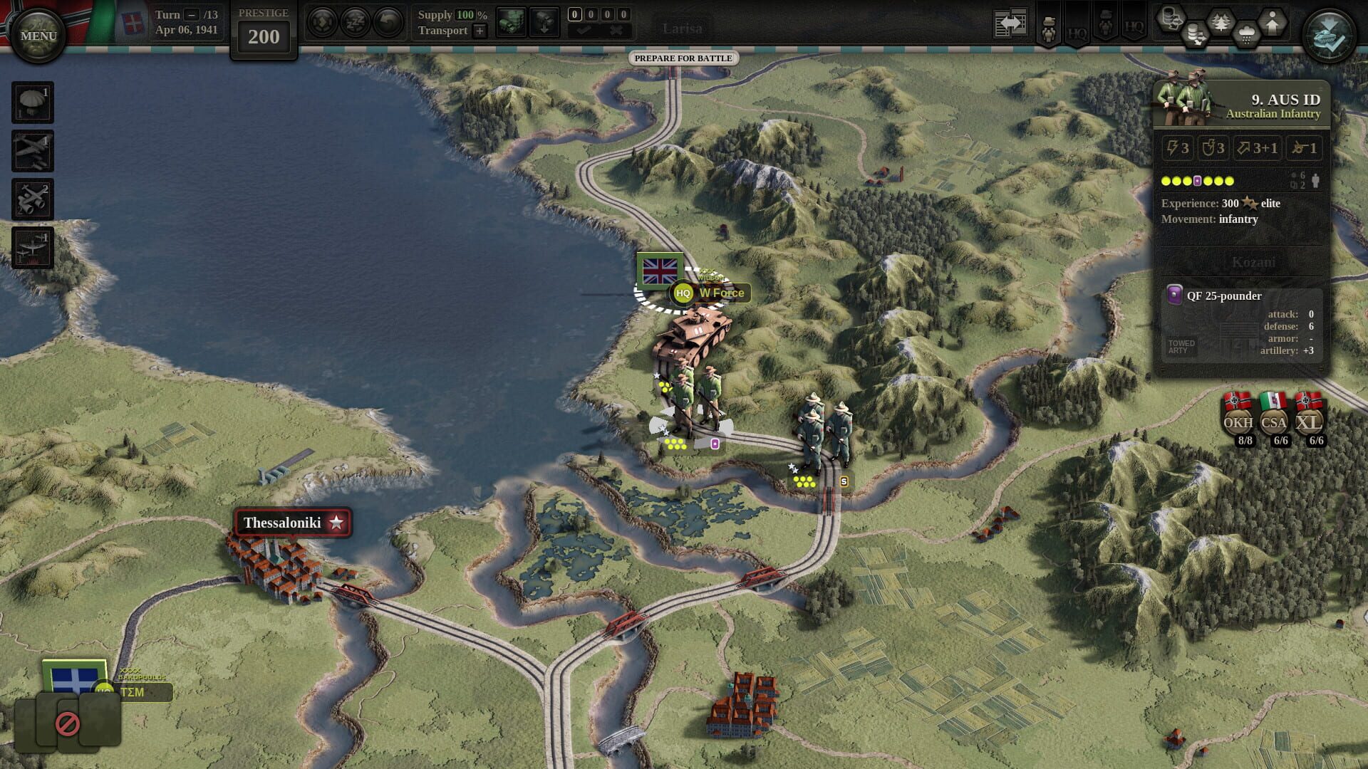 Screenshot for Unity of Command II: Blitzkrieg