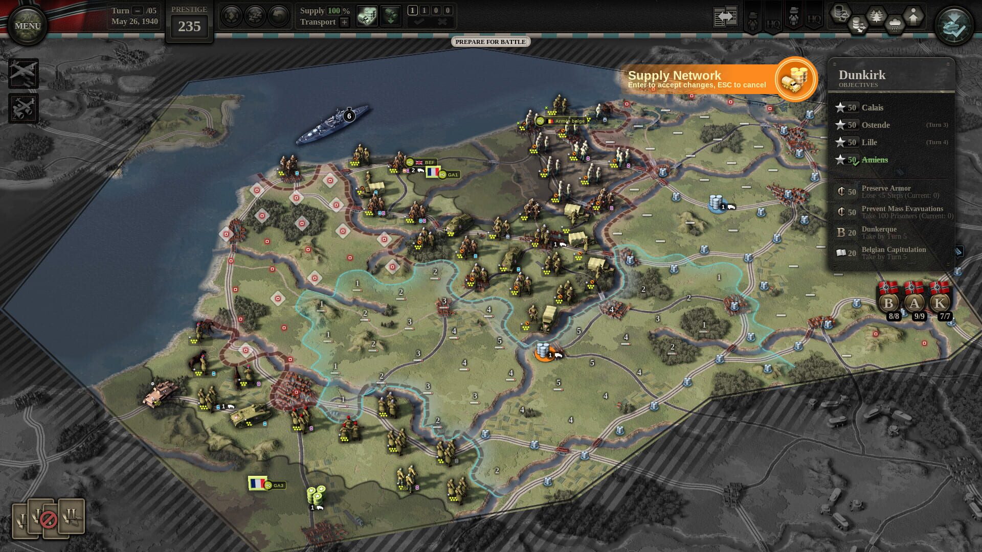 Screenshot for Unity of Command II: Blitzkrieg