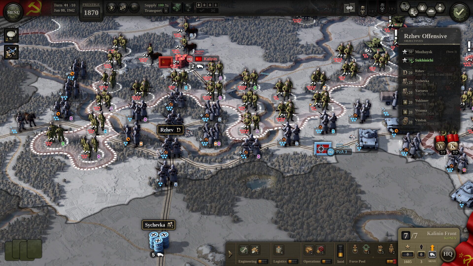 Screenshot for Unity of Command II: Moscow 41