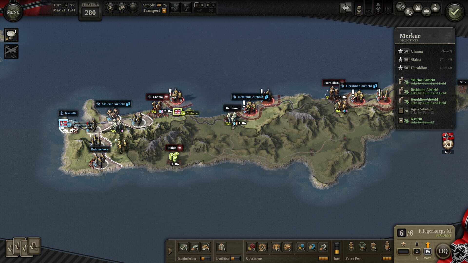 Screenshot for Unity of Command II: Blitzkrieg