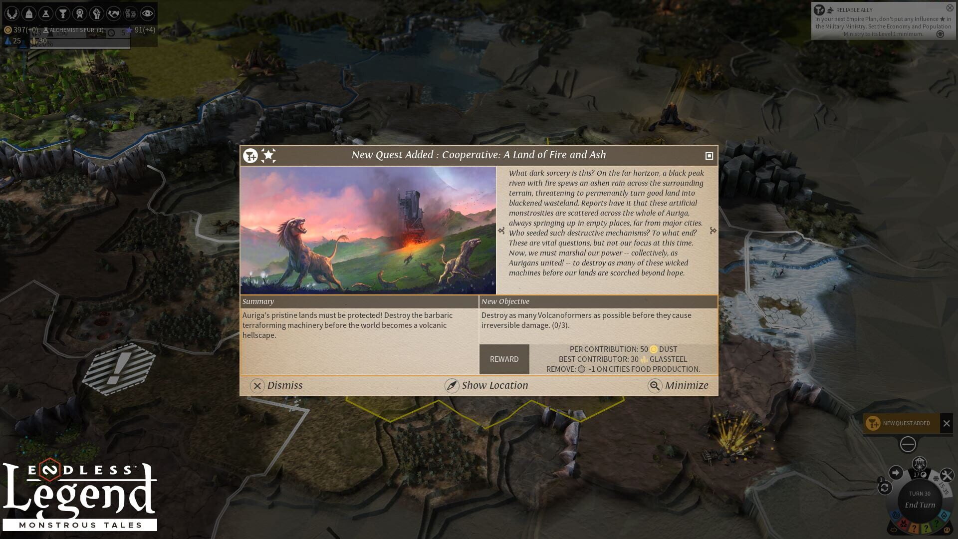 Screenshot for Endless Legend: Monstrous Tales