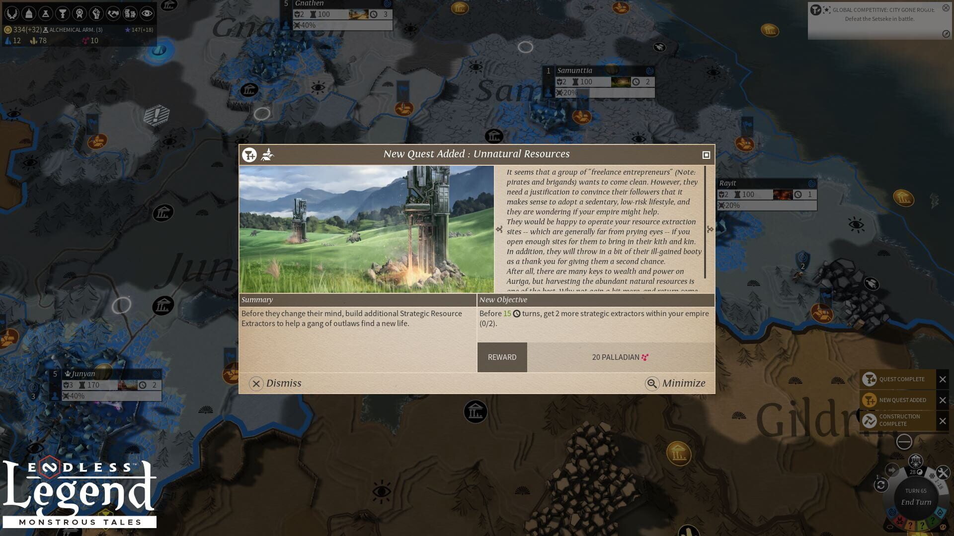 Screenshot for Endless Legend: Monstrous Tales