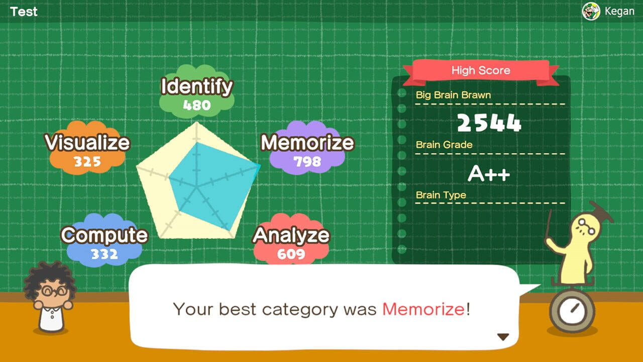 Screenshot for Big Brain Academy: Brain vs. Brain